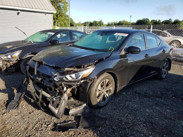 3N1AB8CVXMY285387 - 2021 NISSAN SENTRA SV BLACK photo 2