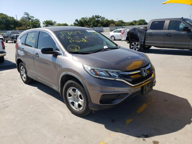 3CZRM3H32FG716442 - 2015 HONDA CR-V LX GRAY photo 1