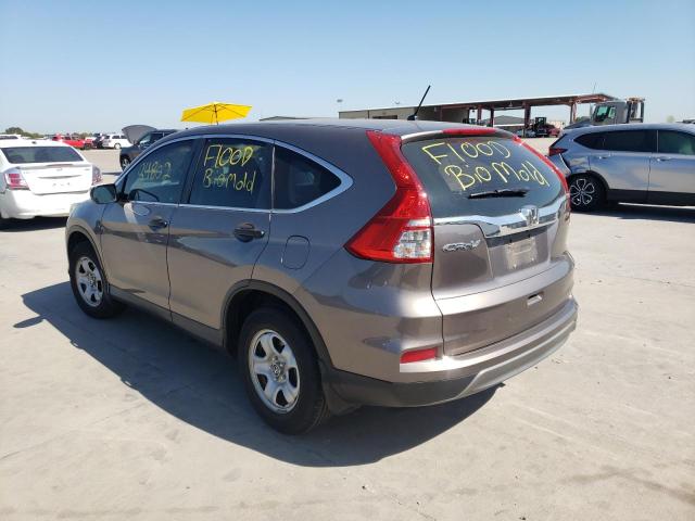 3CZRM3H32FG716442 - 2015 HONDA CR-V LX GRAY photo 3