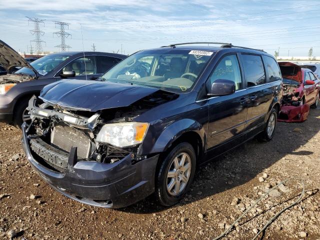 2A8HR54P58R767768 - 2008 CHRYSLER TOWN & COU BLACK photo 2