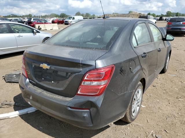1G1JB5SHXH4176565 - 2017 CHEVROLET SONIC LS GRAY photo 4