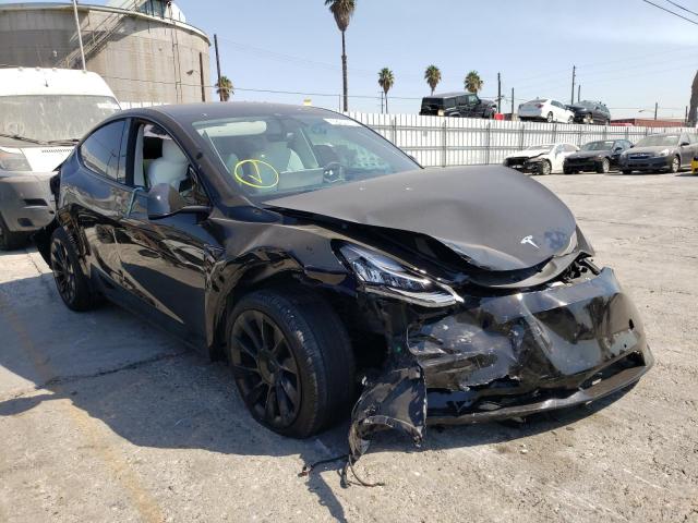 5YJYGDEE8MF206524 - 2021 TESLA MODEL Y أسود صورة 1