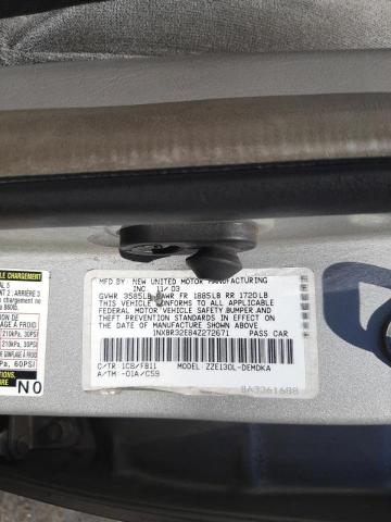 1NXBR32E84Z272671 - 2004 TOYOTA COROLLA S SILVER photo 10