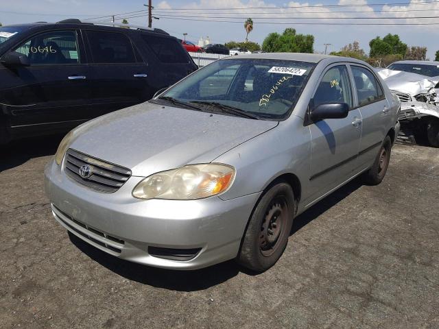 1NXBR32E84Z272671 - 2004 TOYOTA COROLLA S SILVER photo 2