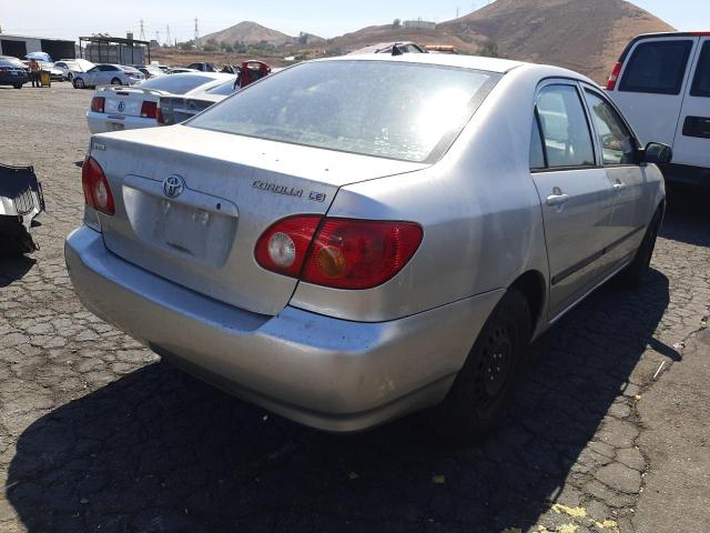 1NXBR32E84Z272671 - 2004 TOYOTA COROLLA S SILVER photo 4