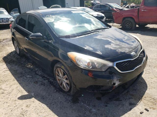 KNAFX4A87E5056493 - 2014 KIA FORTE EX BLACK photo 1