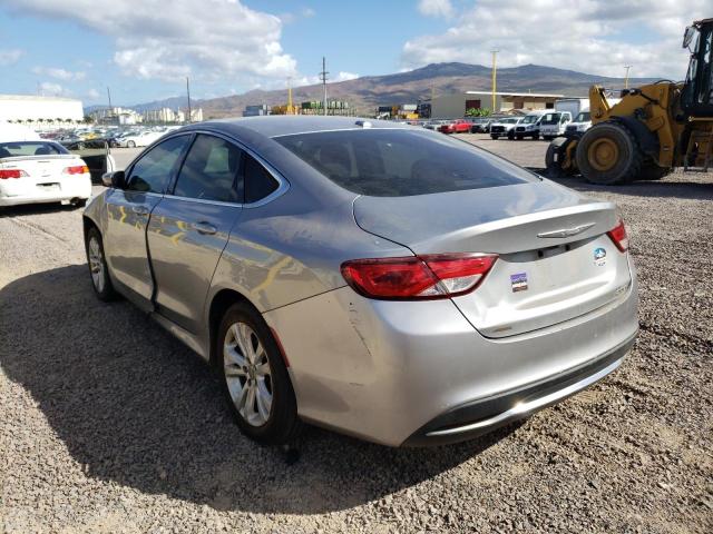 1C3CCCAB0GN131792 - 2016 CHRYSLER 200 LIMITE SILVER photo 3