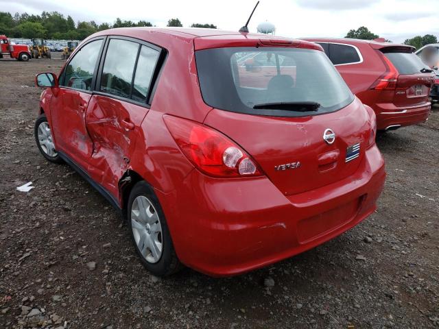 3N1BC1CPXAL448669 - 2010 NISSAN VERSA RED photo 3