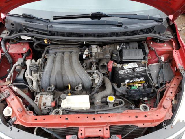 3N1BC1CPXAL448669 - 2010 NISSAN VERSA RED photo 7