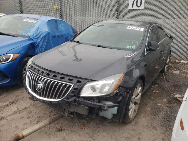 2G4GV5GV7D9204011 - 2013 BUICK REGAL GS Сұр фото 2