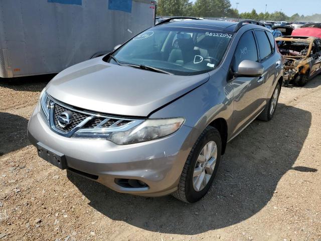 JN8AZ1MU7CW121367 - 2012 NISSAN MURANO S SILVER photo 2