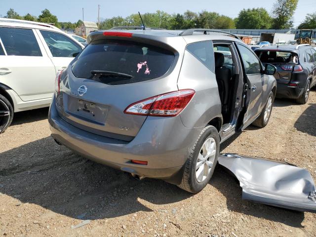 JN8AZ1MU7CW121367 - 2012 NISSAN MURANO S SILVER photo 4