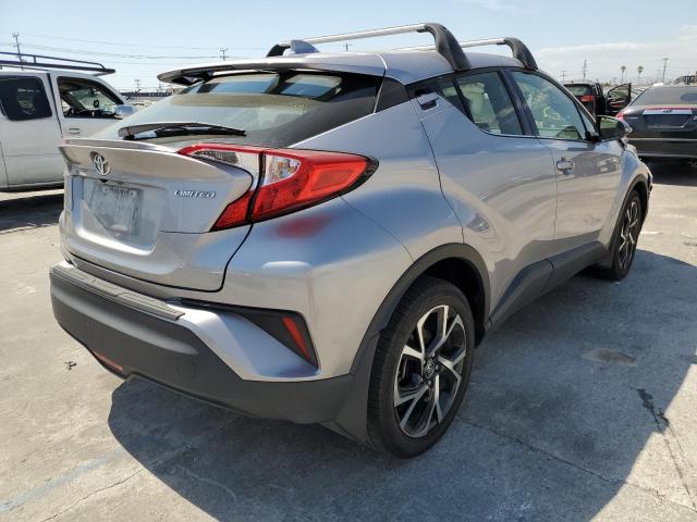 JTNKHMBX2K1061703 - 2019 TOYOTA C-HR XLE SILVER photo 4