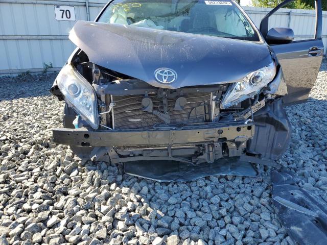 5TDKK3DC8FS664691 - 2015 TOYOTA SIENNA LE CHARCOAL photo 9