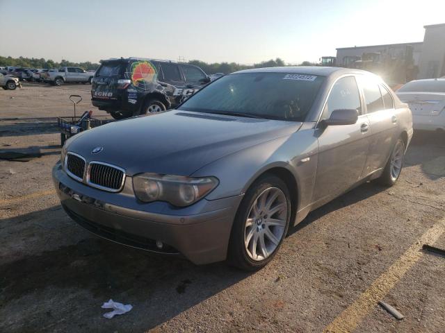 WBAGL63453DP68218 - 2003 BMW 745 I GRAY photo 2