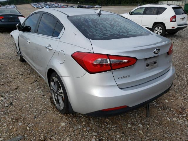 KNAFZ4A86G5490322 - 2016 KIA FORTE EX SILVER photo 3