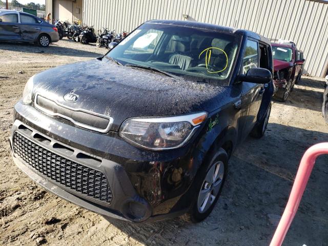 KNDJN2A29F7150058 - 2015 KIA SOUL BLACK photo 2