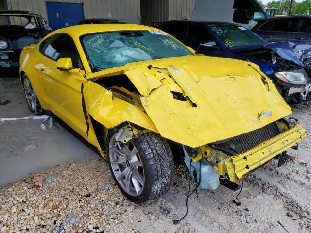 1FA6P8CFXF5332890 - 2015 FORD MUSTANG GT YELLOW photo 1