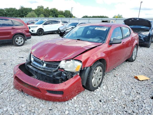 1C3CDZAB1DN503202 - 2013 DODGE AVENGER SE RED photo 2