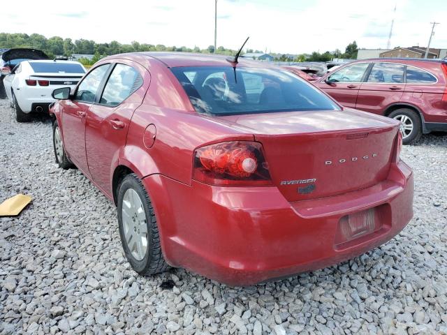 1C3CDZAB1DN503202 - 2013 DODGE AVENGER SE RED photo 3