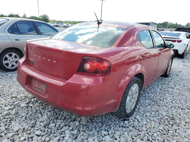 1C3CDZAB1DN503202 - 2013 DODGE AVENGER SE RED photo 4