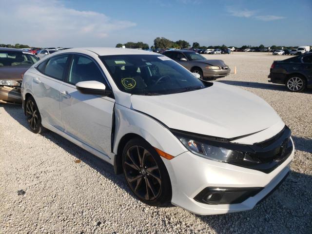 19XFC2F8XKE019370 - 2019 HONDA CIVIC SPOR WHITE photo 1