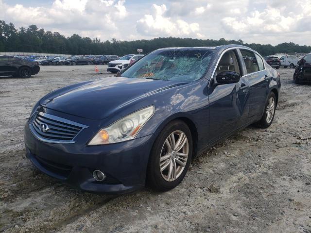 JN1DV6AP2BM602219 - 2011 INFINITI G25 BASE BLUE photo 2