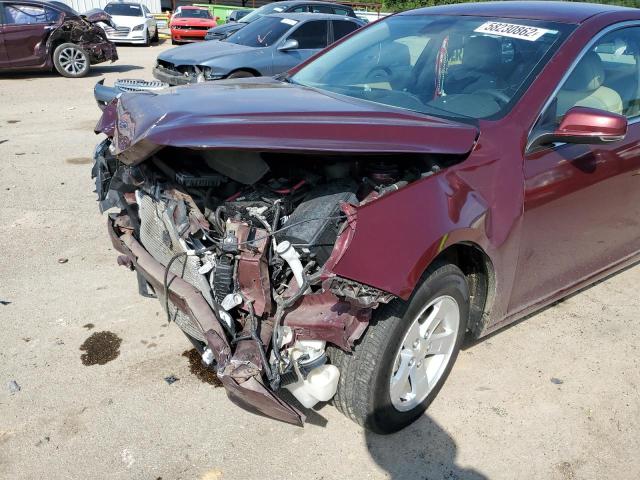 1G11C5SL8FF348336 - 2015 CHEVROLET MALIBU 1LT მუქწითელი ფოტო 9