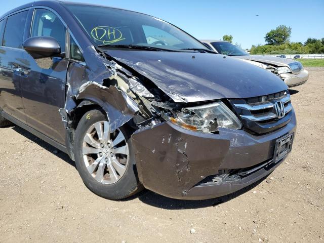 5FNRL5H42FB040688 - 2015 HONDA ODYSSEY EX GRAY photo 9