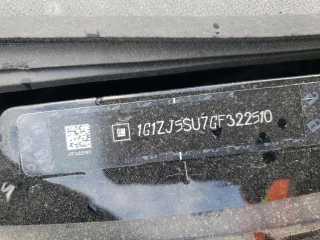 1G1ZJ5SU7GF322510 - 2016 CHEVROLET MALIBU HYB 黑色 照片 10