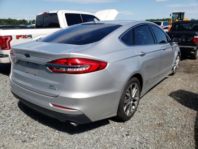 3FA6P0CD1KR183079 - 2019 FORD FUSION SEL SILVER photo 4