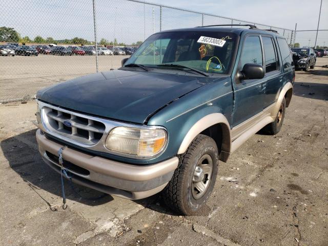 1FMDU32P1VZA10939 - 1997 FORD EXPLORER TEAL photo 2