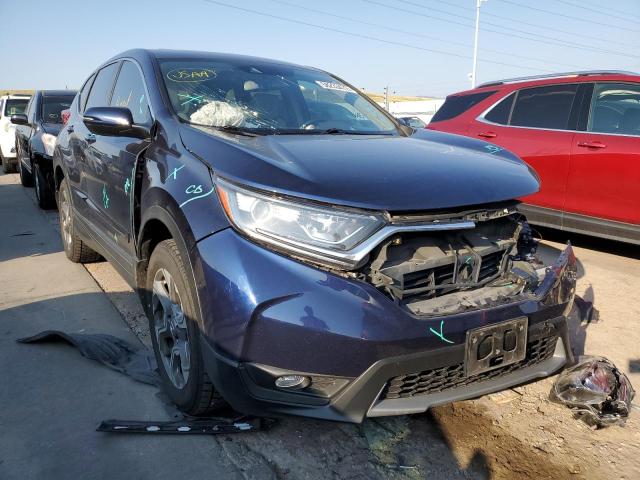 5J6RW2H80HL008874 - 2017 HONDA CR-V EXL BLUE photo 1