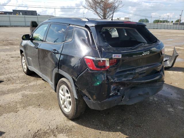 3C4NJCAB5JT441292 - 2018 JEEP COMPASS SP BLACK photo 3