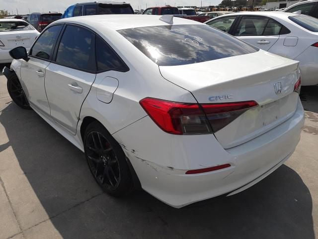 2HGFE2F52NH572217 - 2022 HONDA CIVIC SPOR WHITE photo 3