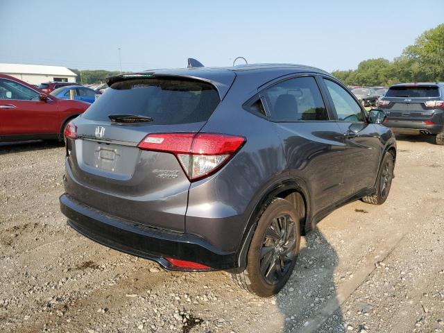 3CZRU6H13NM755623 - 2022 HONDA HR-V SPORT GRAY photo 4