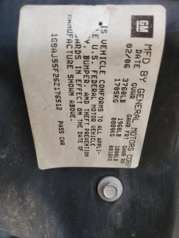 1G8AJ55F26Z176512 - 2006 SATURN ION LEVEL WHITE photo 10