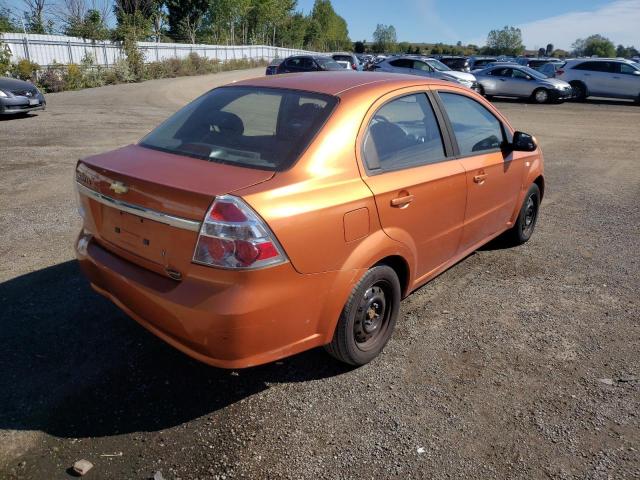 KL1TD55607B169145 - 2007 CHEVROLET AVEO BASE ORANGE photo 4