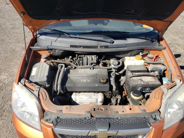 KL1TD55607B169145 - 2007 CHEVROLET AVEO BASE ORANGE photo 7