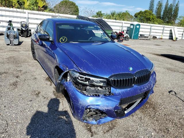 3MW5R1J07N8C24005 - 2022 BMW 330I BLUE photo 1