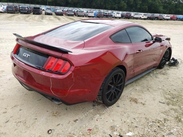 1FA6P8CF6F5408489 - 2015 FORD MUSTANG GT RED photo 4