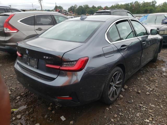 3MW5R7J0XL8B27011 - 2020 BMW 330XI GRAY photo 4