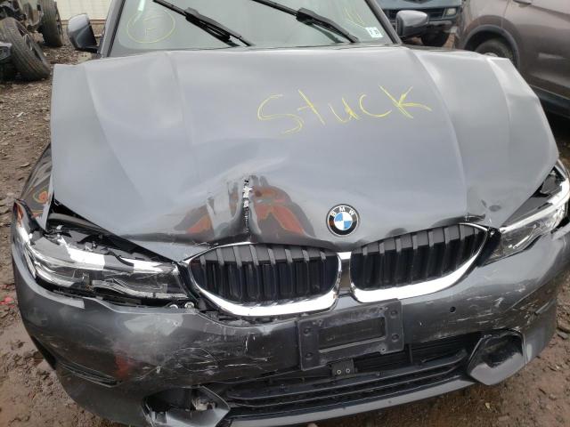 3MW5R7J0XL8B27011 - 2020 BMW 330XI GRAY photo 9