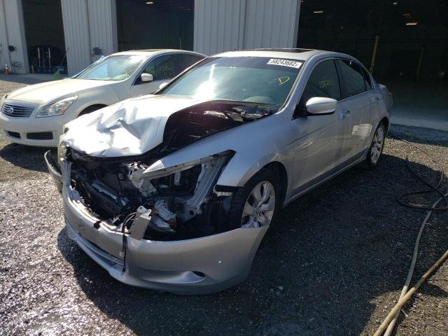 1HGCP36878A072537 - 2008 HONDA ACCORD EXL SILVER photo 2