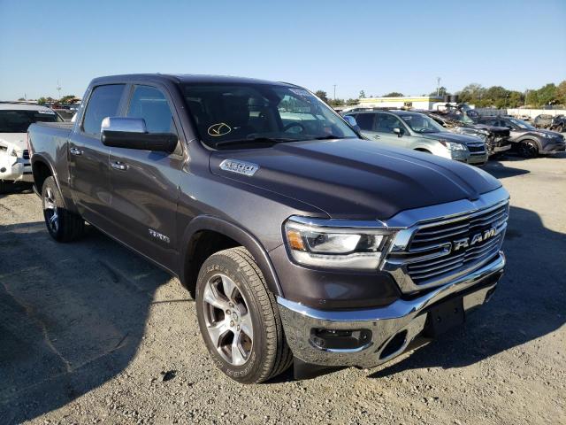 1C6SRFJT5KN754888 - 2019 RAM 1500 LARAM GRAY photo 1