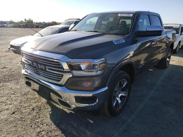 1C6SRFJT5KN754888 - 2019 RAM 1500 LARAM GRAY photo 2