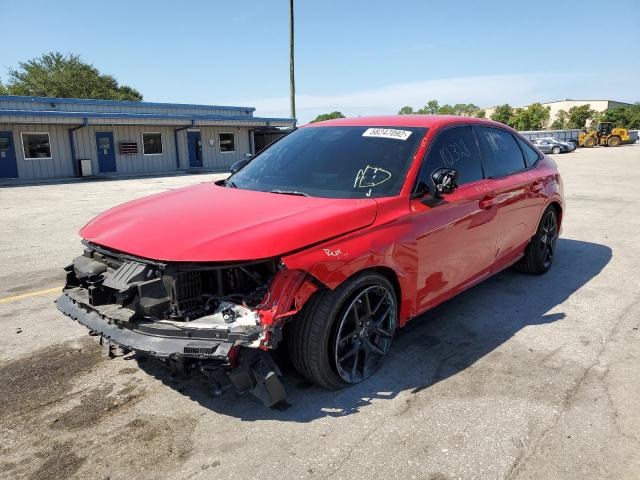 2HGFE2F57NH556028 - 2022 HONDA CIVIC SPOR RED photo 2