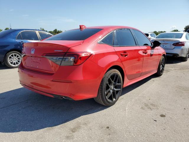2HGFE2F57NH556028 - 2022 HONDA CIVIC SPOR RED photo 4