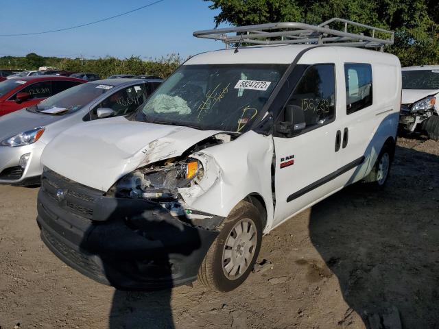 ZFBERFAT1G6C77728 - 2016 RAM PROMASTER WHITE photo 2