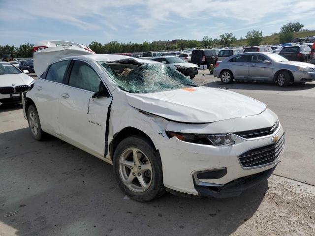 1G1ZB5ST5JF221705 - 2018 CHEVROLET MALIBU LS WHITE photo 1